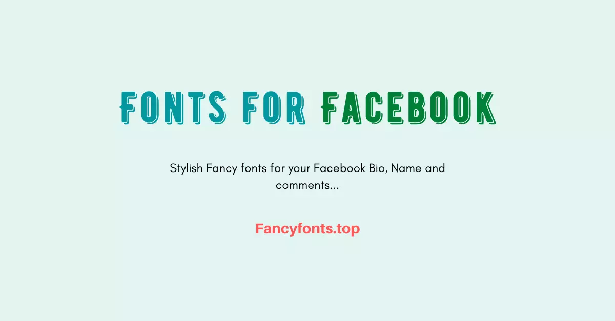 facebook fonts - Copy & Paste Stylish FB Name Fonts In 2023 ✓